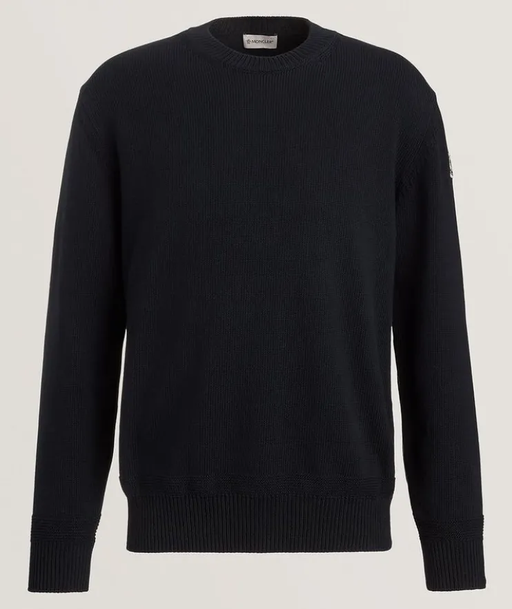 Cotton Knit Crewneck Sweater