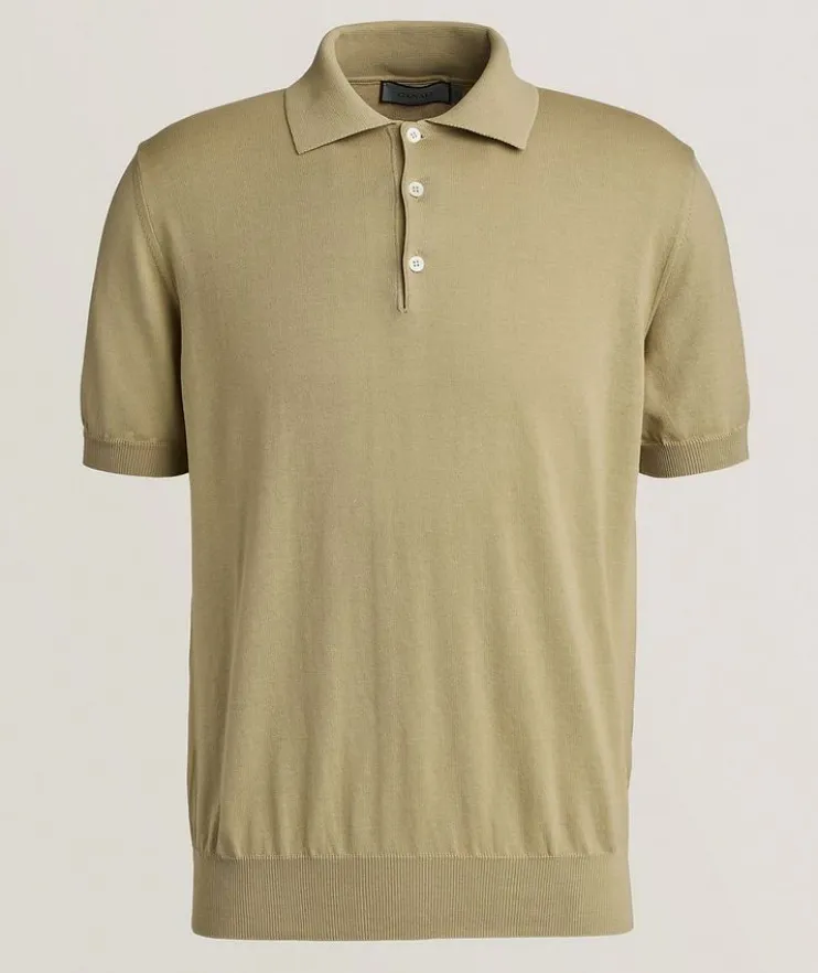 Cotton Knit Polo