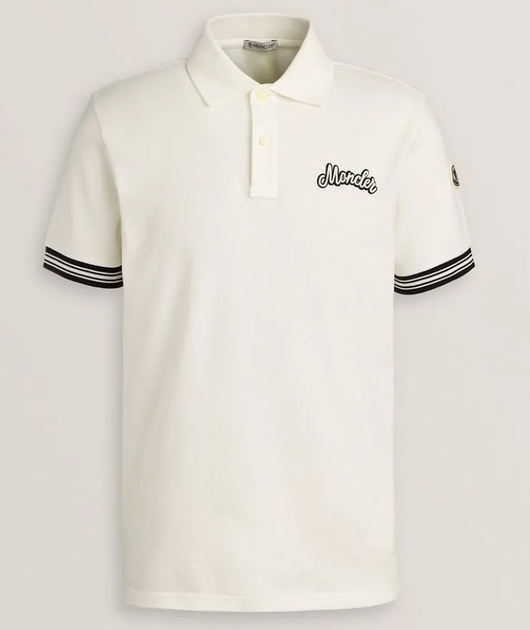 Cotton Piqué Cursive Logo Polo