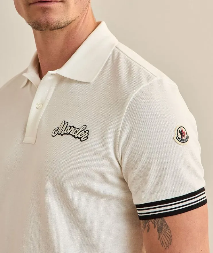 Cotton Piqué Cursive Logo Polo
