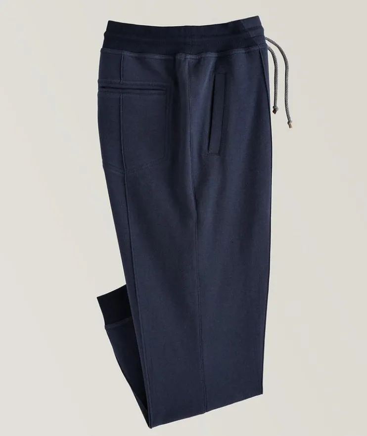 Cotton Pleated Drawstring Joggers