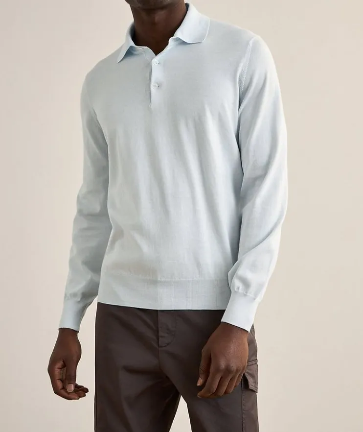 Cotton Polo Sweater
