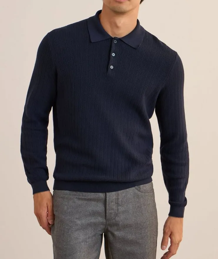 Cotton Polo Sweater