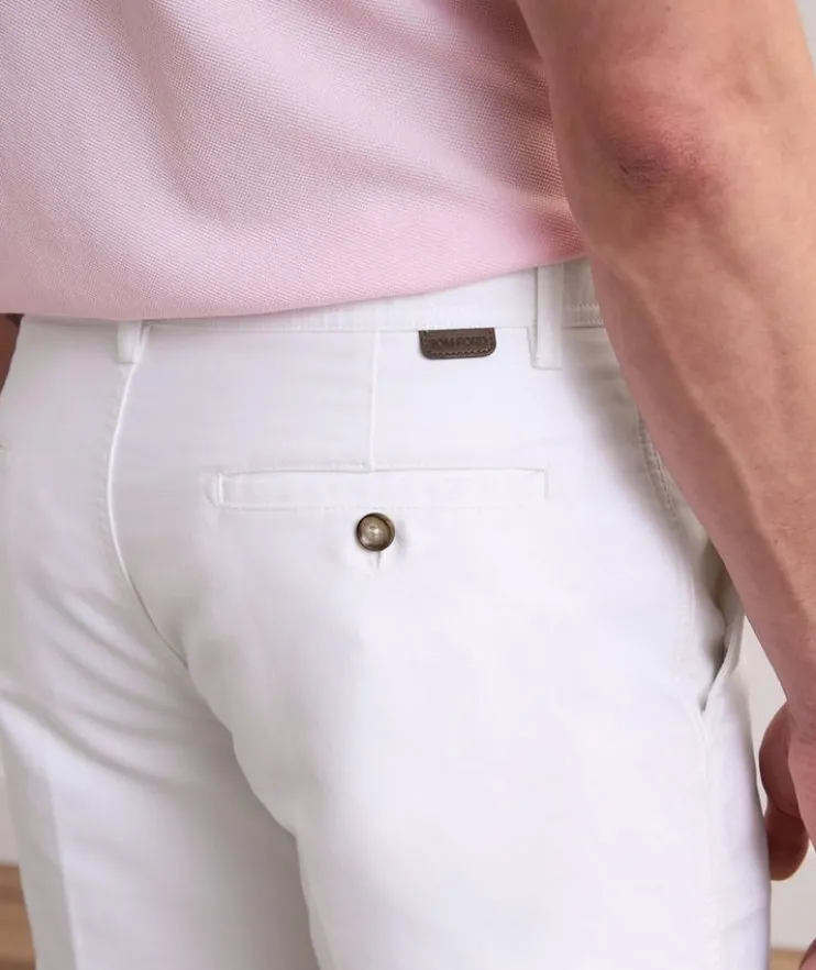 Cotton Satin Tailored Shorts