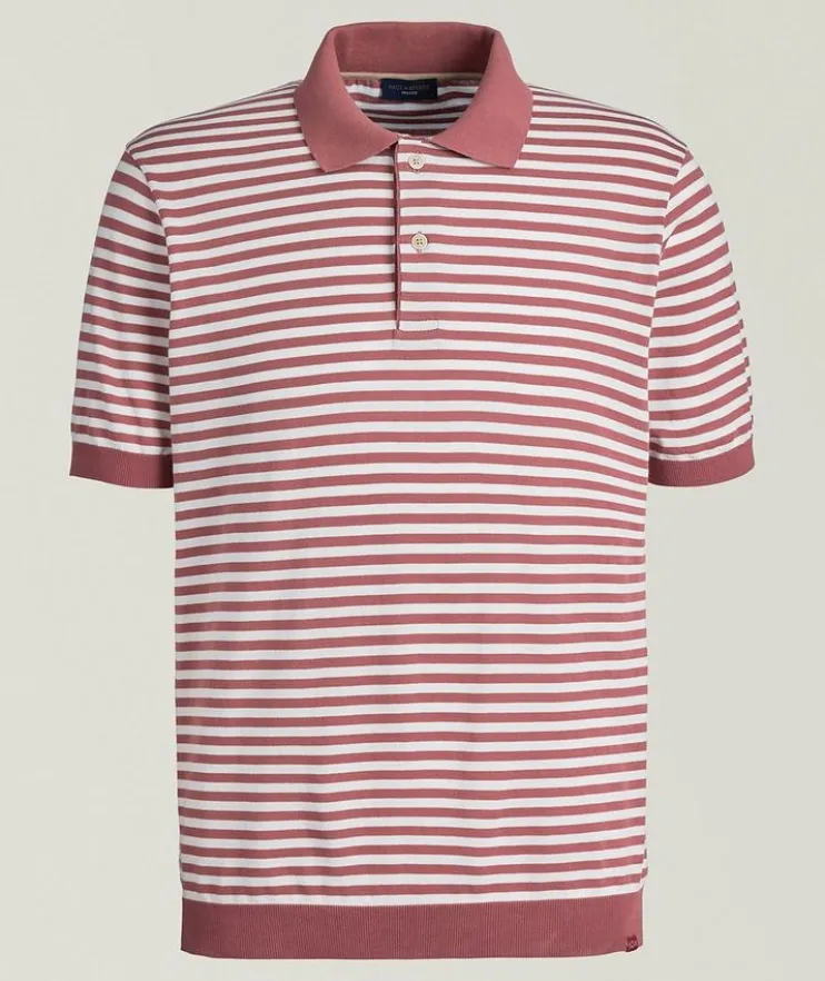 Cotton Stripe Polo Shirt
