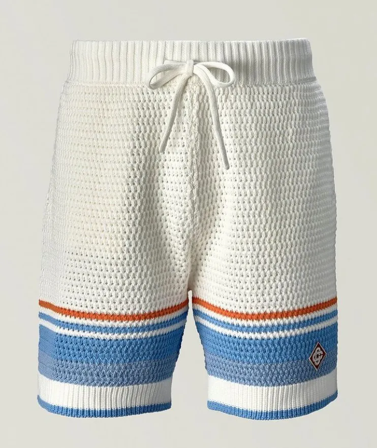 Cotton Tennis Crochet Shorts