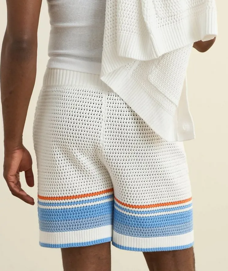 Cotton Tennis Crochet Shorts