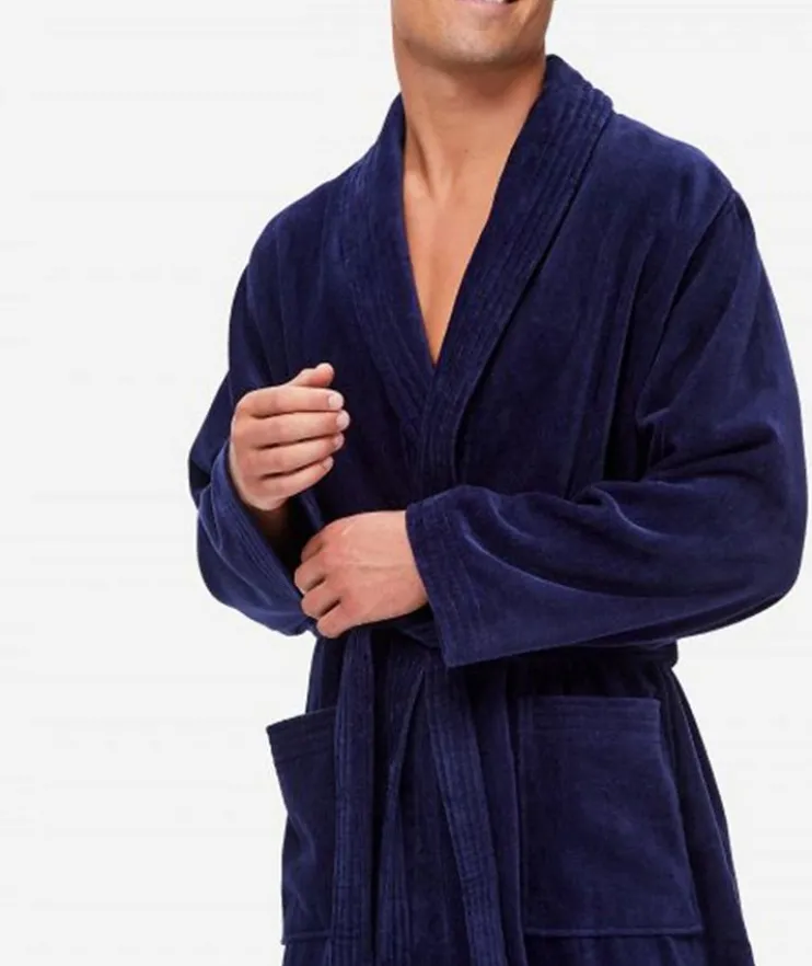 Cotton Velour Robe