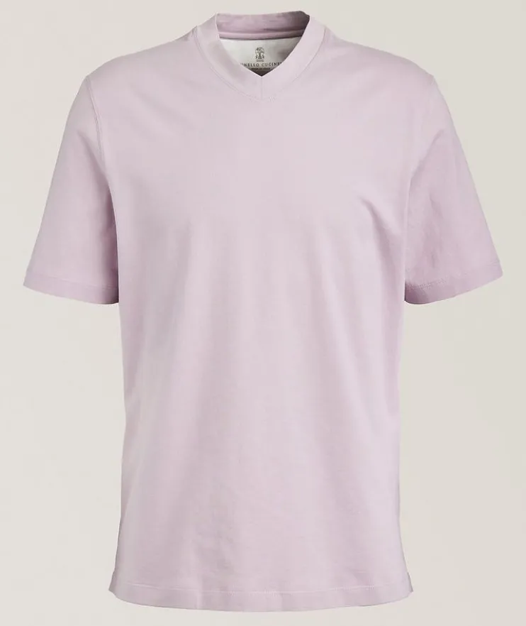 Cotton V-Neck T-Shirt