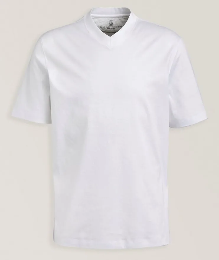 Cotton V-Neck T-Shirt