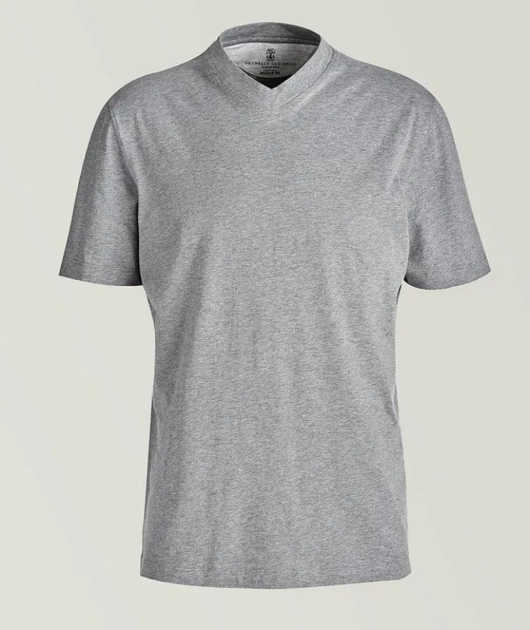 Cotton V-Neck T-Shirt