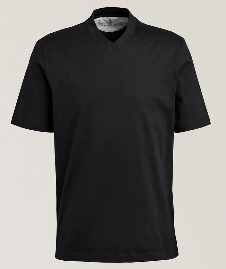 Cotton V-Neck T-Shirt