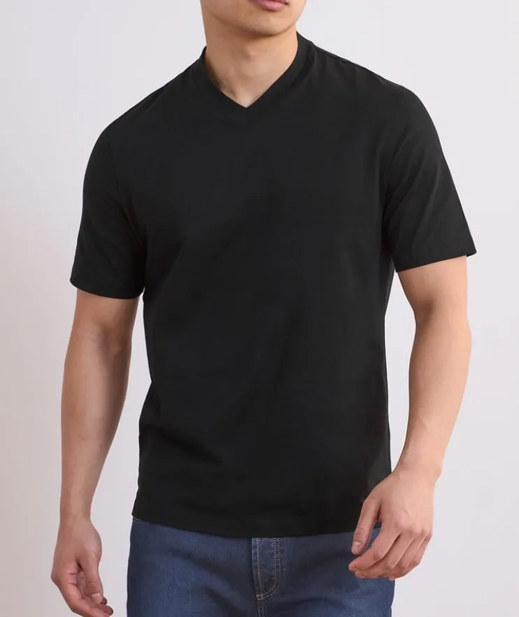 Cotton V-Neck T-Shirt