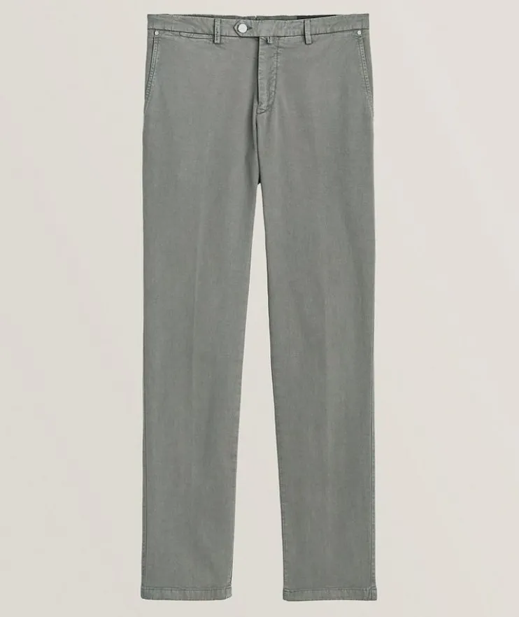 Cotton-Blend Classic Sports Trousers