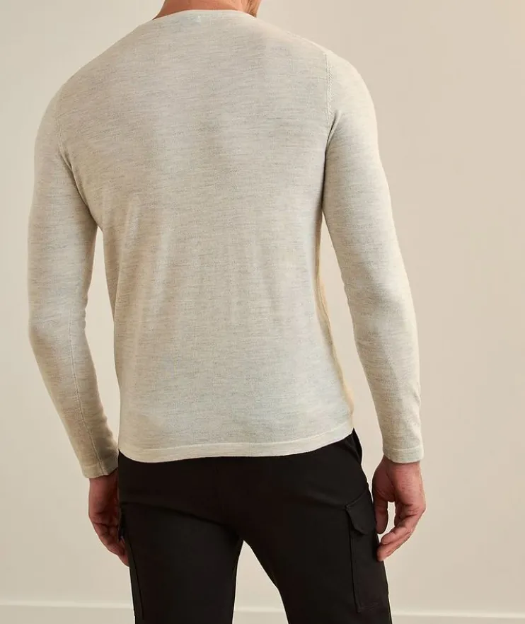 Cotton-Blend Crewneck Sweater