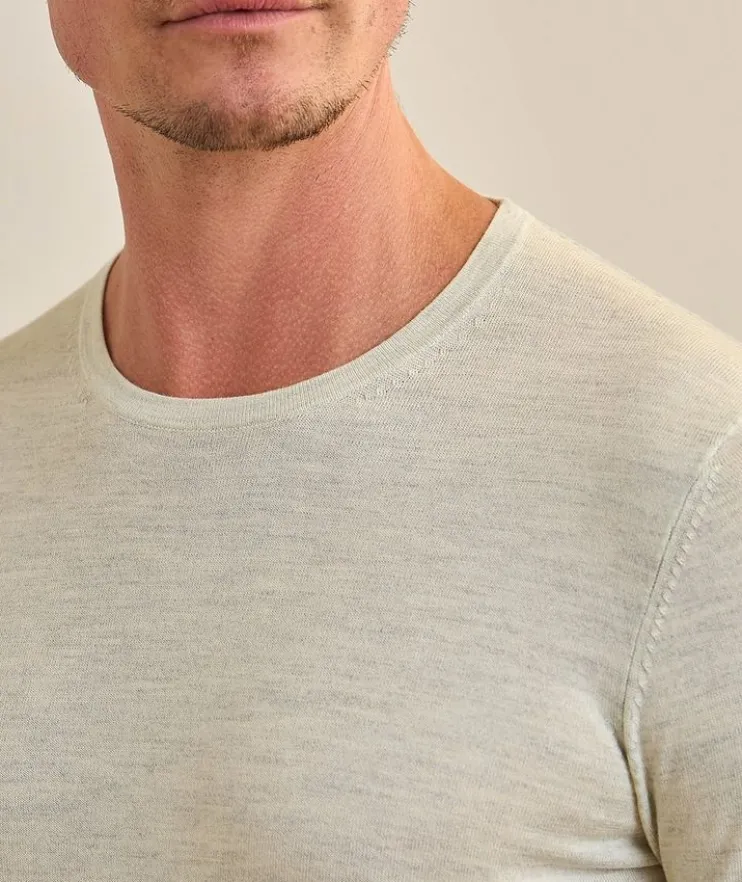 Cotton-Blend Crewneck Sweater