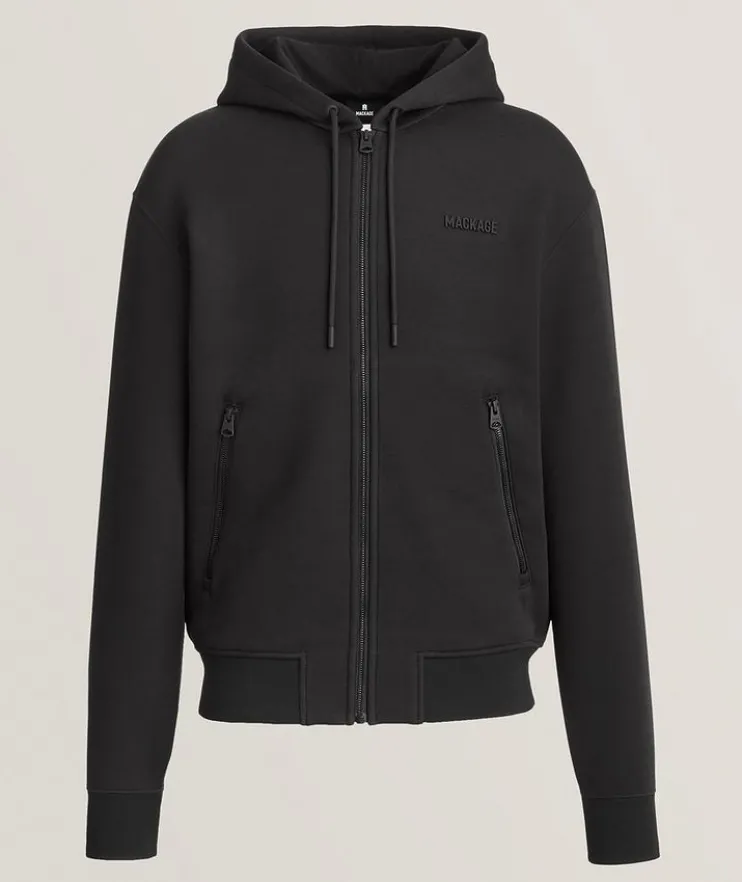 Cotton-Blend Hooded Sweater