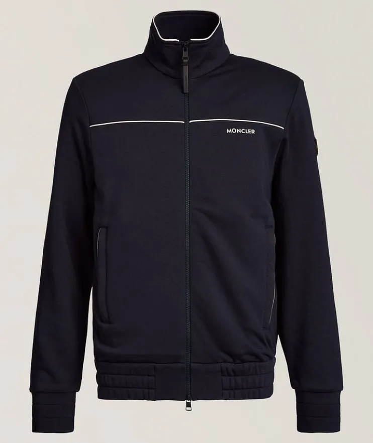 Cotton-Blend Jersey Track Jacket