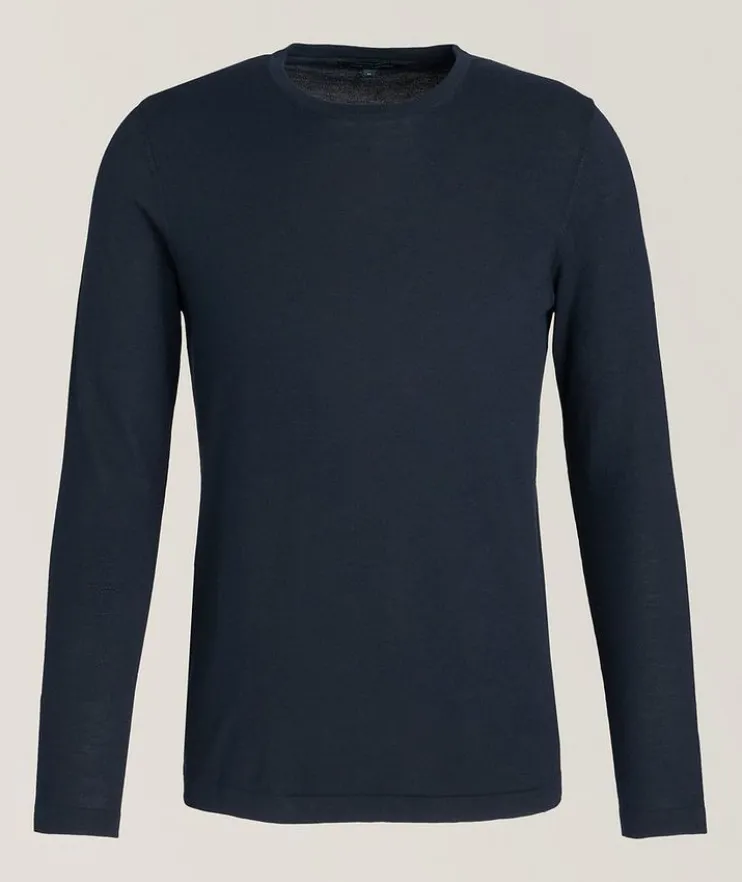 Cotton-Blend Knit Sweatshirt