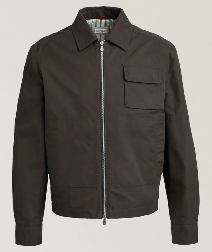 Cotton-Blend Mechanics Jacket