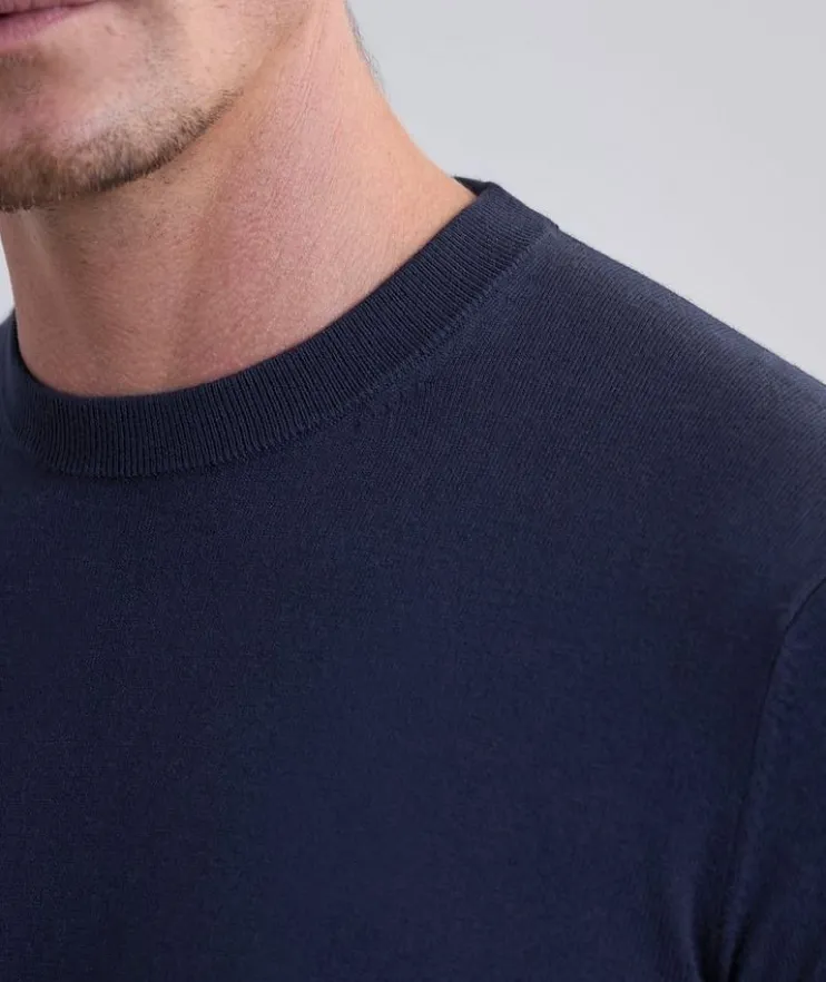 Cotton-Cashmere Blend Knit T-Shirt