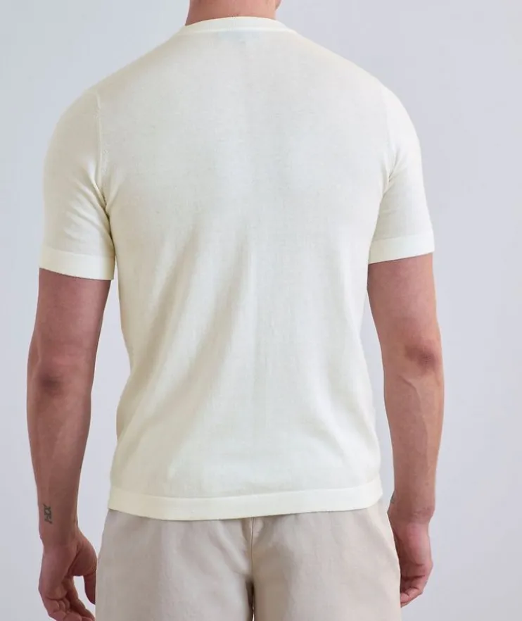 Cotton-Cashmere Blend Knit T-Shirt
