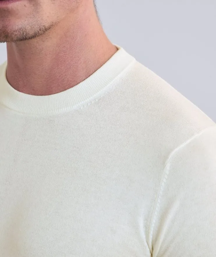 Cotton-Cashmere Blend Knit T-Shirt