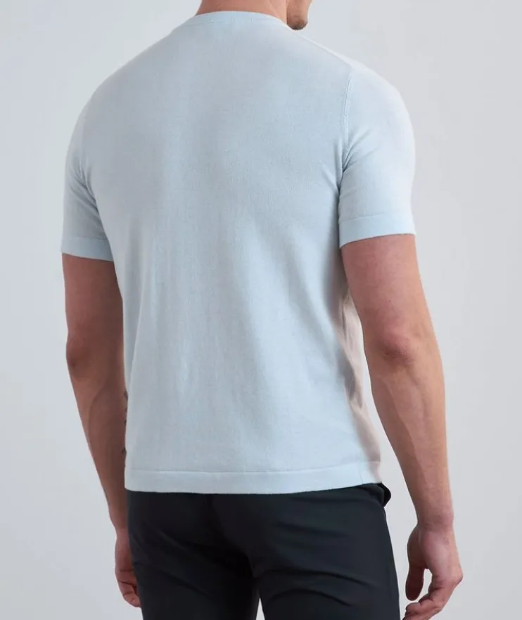 Cotton-Cashmere Blend Knit T-Shirt