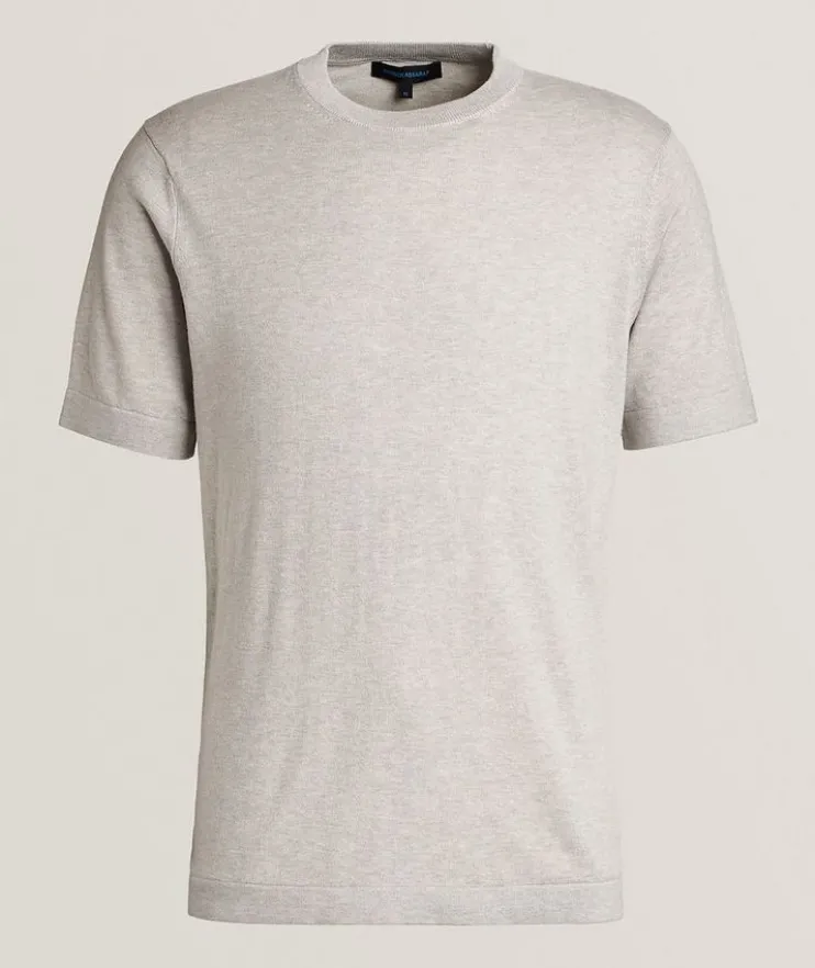 Cotton-Cashmere Blend Knit T-Shirt