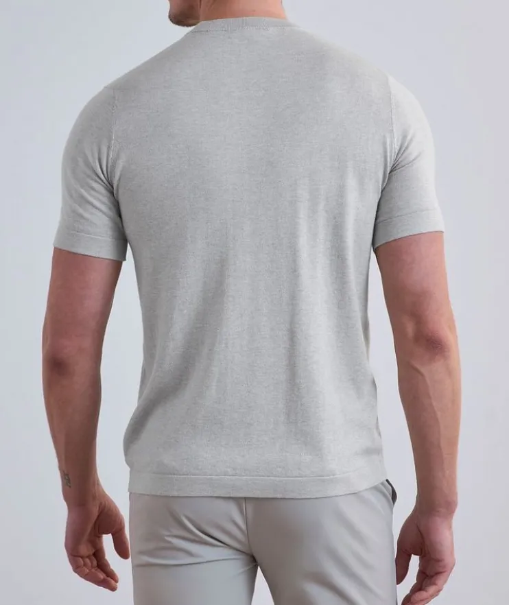 Cotton-Cashmere Blend Knit T-Shirt
