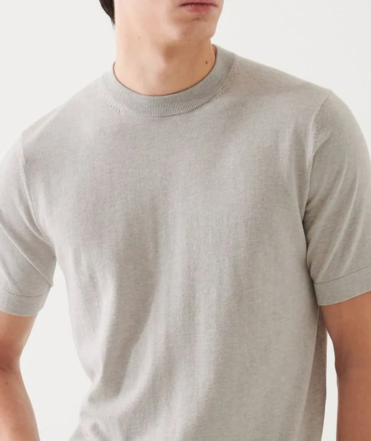 Cotton-Cashmere Blend Knit T-Shirt