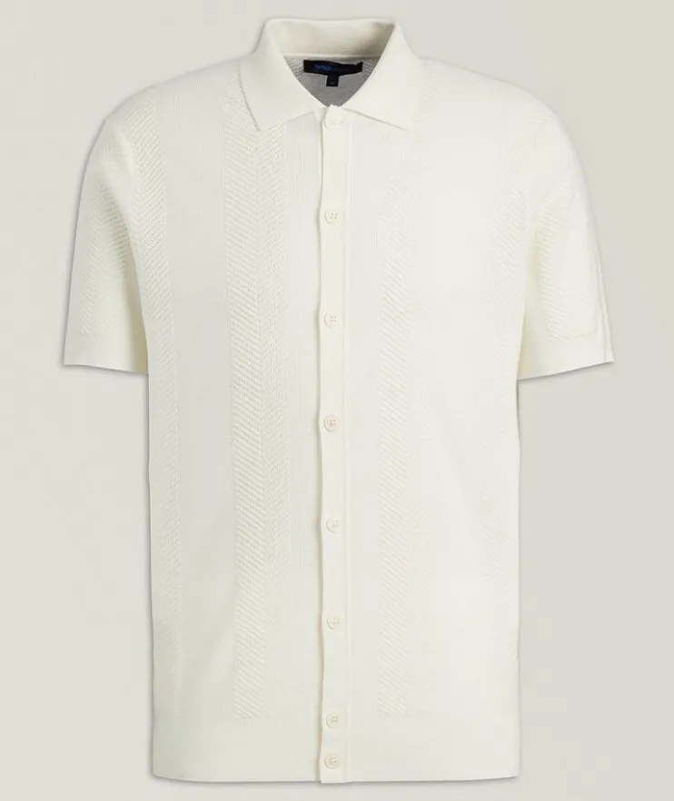 Cotton-Cashmere Blend Knit Polo