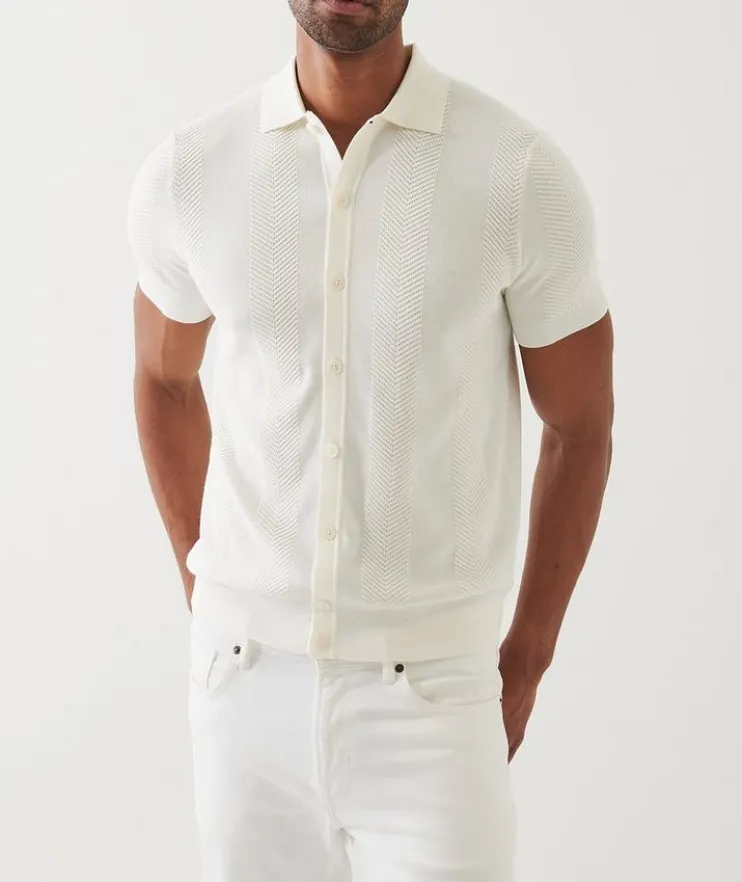 Cotton-Cashmere Blend Knit Polo