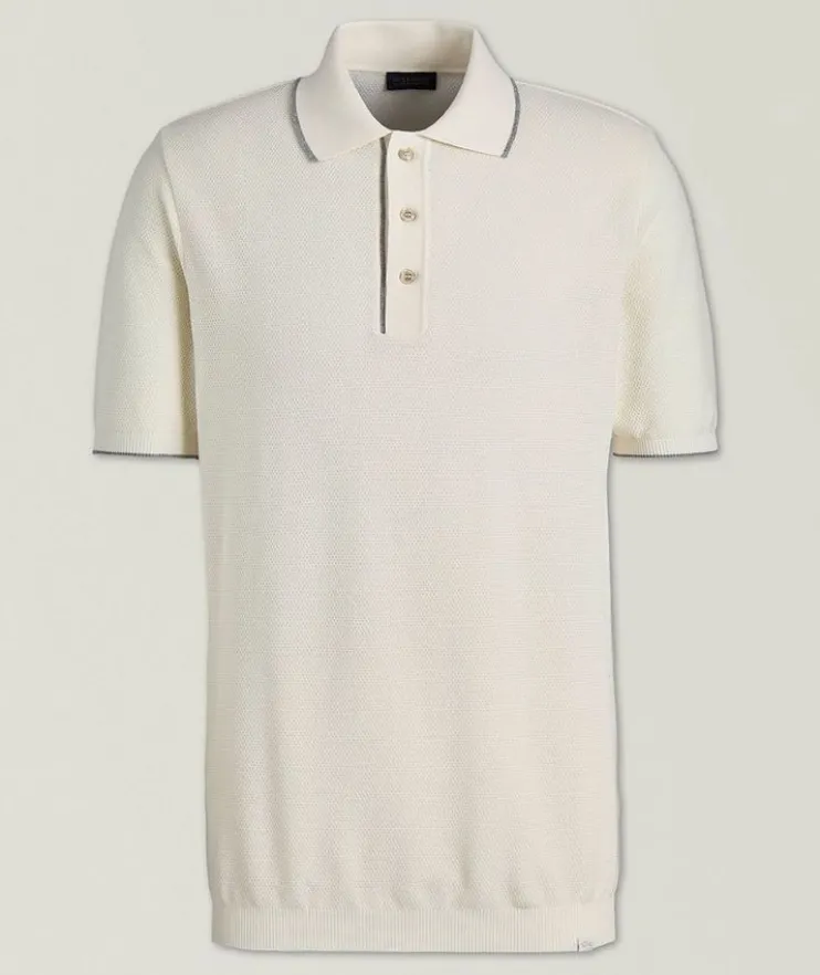 Cotton-Cashmere Polo Shirt