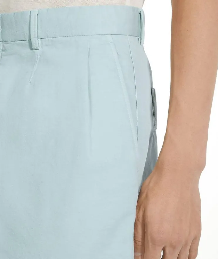 Cotton-Linen Chino Shorts