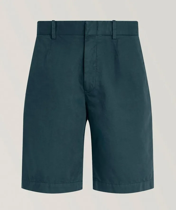 Cotton-Linen Chino Shorts