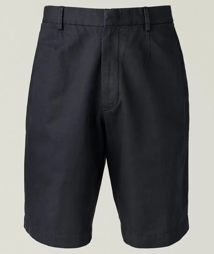 Cotton-Linen Chino Shorts