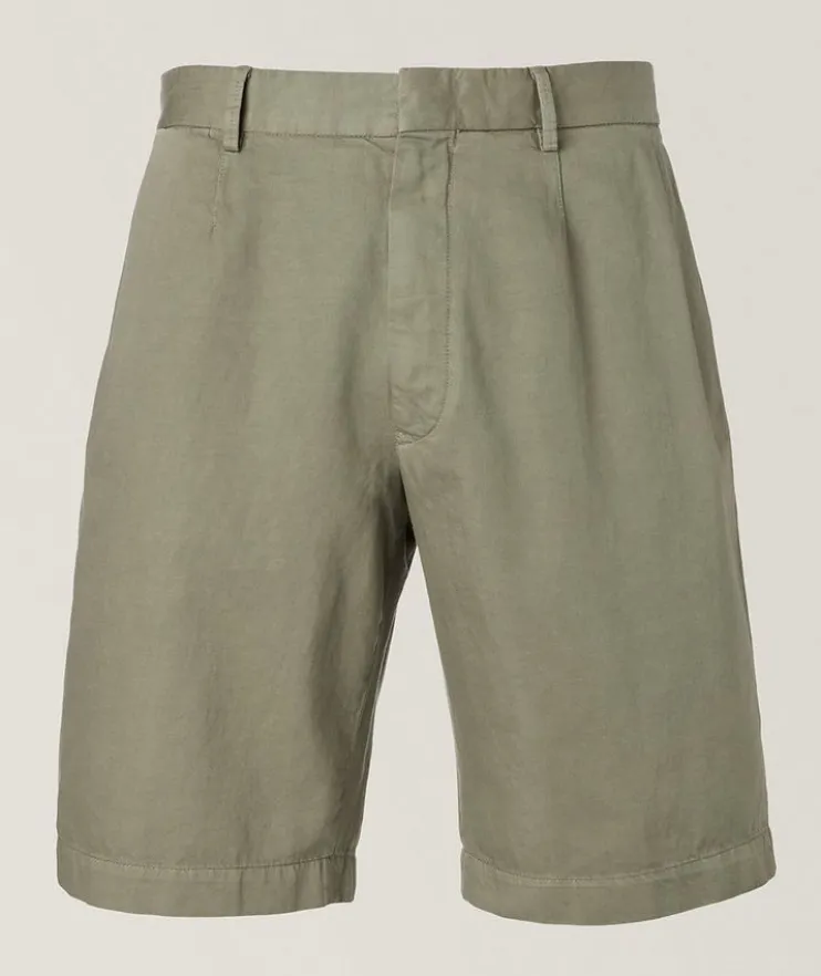 Cotton-Linen Summer Chino Shorts