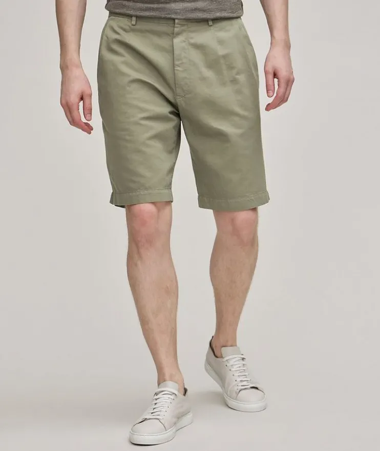 Cotton-Linen Summer Chino Shorts