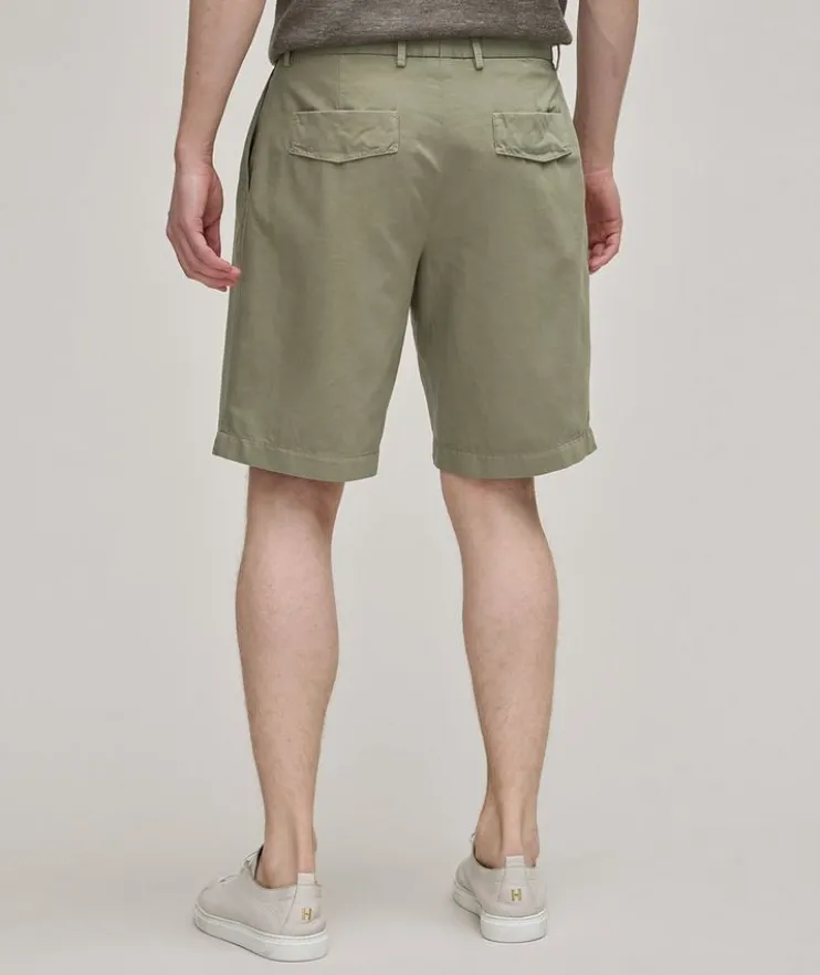 Cotton-Linen Summer Chino Shorts