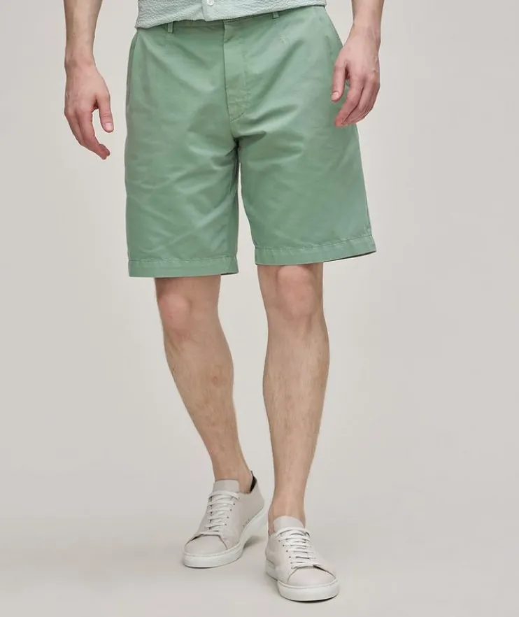 Cotton-Linen Summer Chino Shorts
