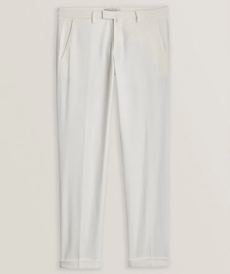 Cotton-Lyocell Blend Stretch Chinos