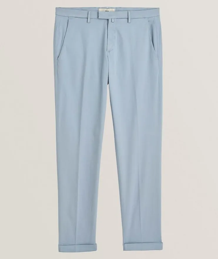 Cotton-Lyocell Blend Stretch Chinos