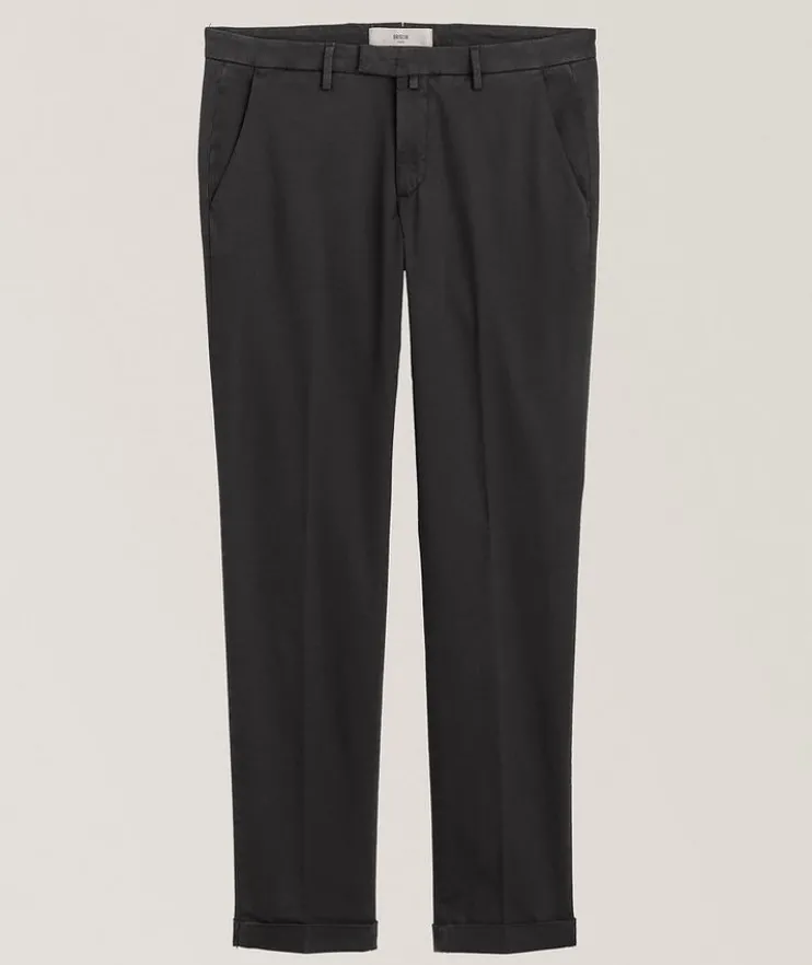 Cotton-Lyocell Blend Stretch Chinos