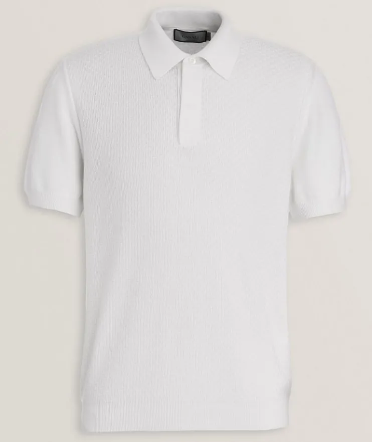Cotton-Modal Micro-Textured Polo