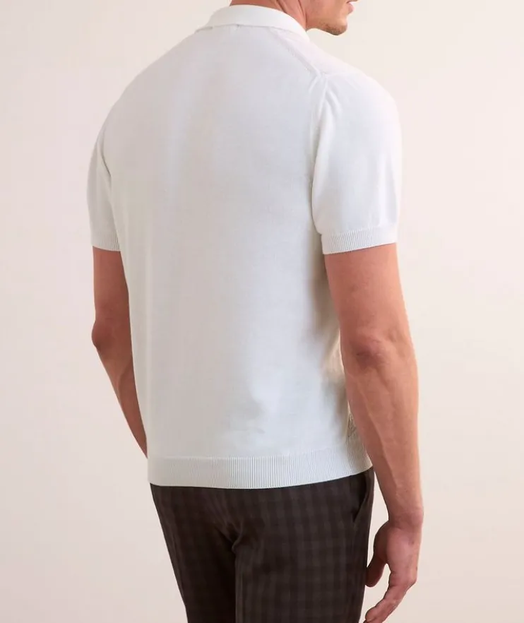Cotton-Modal Micro-Textured Polo