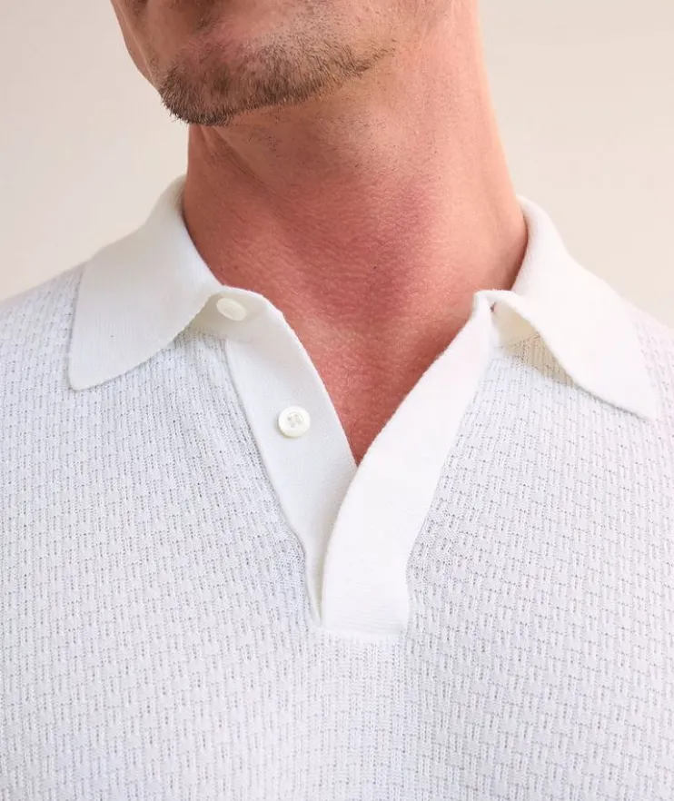 Cotton-Modal Micro-Textured Polo