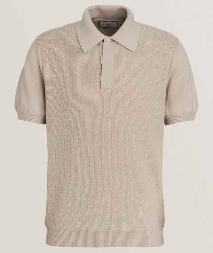 Cotton-Modal Micro-Textured Polo