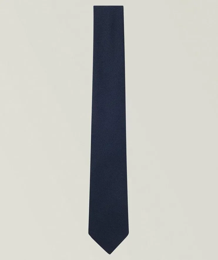 Cotton-Silk Jacquard Tie