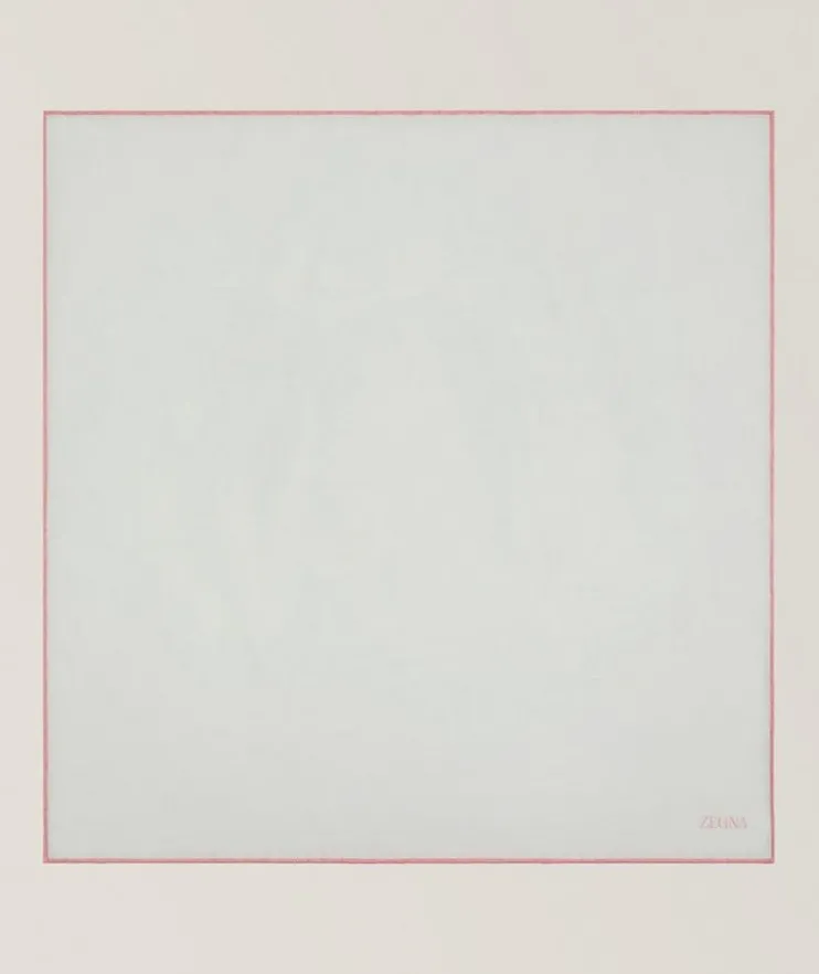 Cotton-Silk Logo Pocket Square